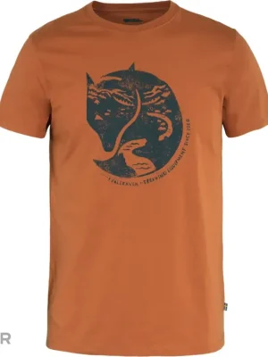 Akční Nabídka Fjällräven Arctic Fox tričko, terracotta brown