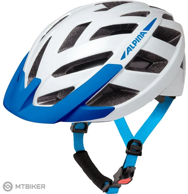 Originální ALPINA Panoma 3.0 přilba, white/blue gloss