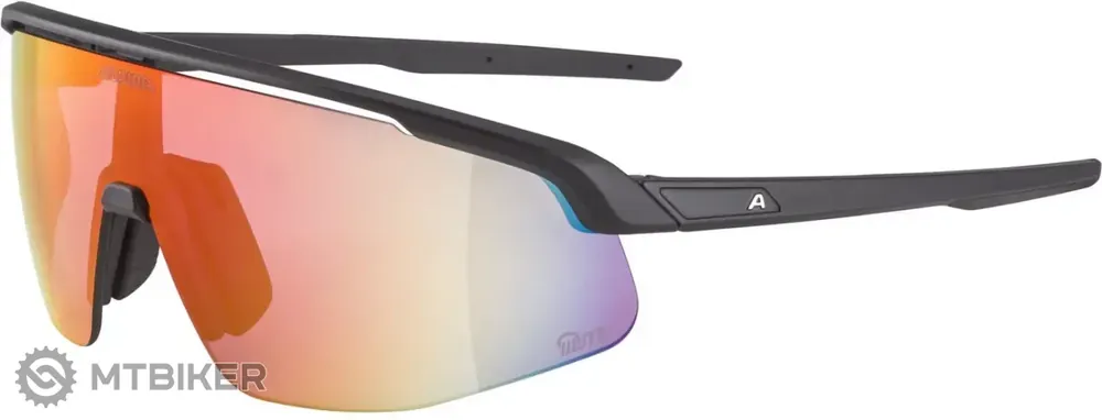 ALPINA TURBO PRO Q-LITE brýle, black matt/red Must-Have