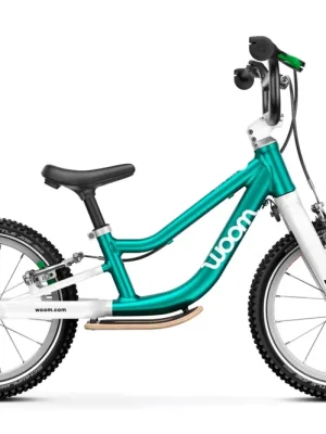 woom GO 1 Plus 14 dětské odrážedlo, metallic turquoise Víkendová Akce