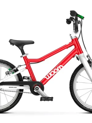 Oblíbený woom GO 3 Automagic 16 dětské kolo, červená
