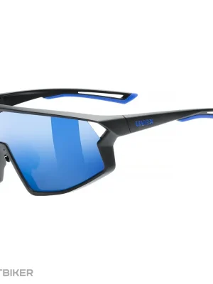 uvex skyryse brýle, black matt/mirror blue Vysoce Kvalitní