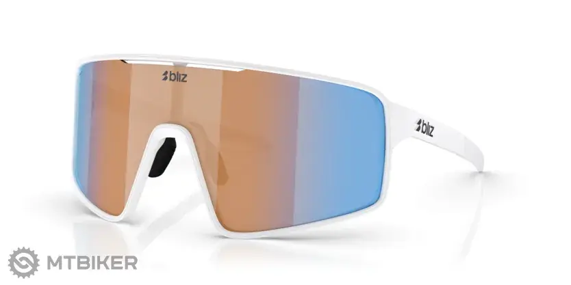 Finální Výprodej Bliz P001 brýle, White/Nano Optics Nordic Ligh Coral Orange, Blue Multi