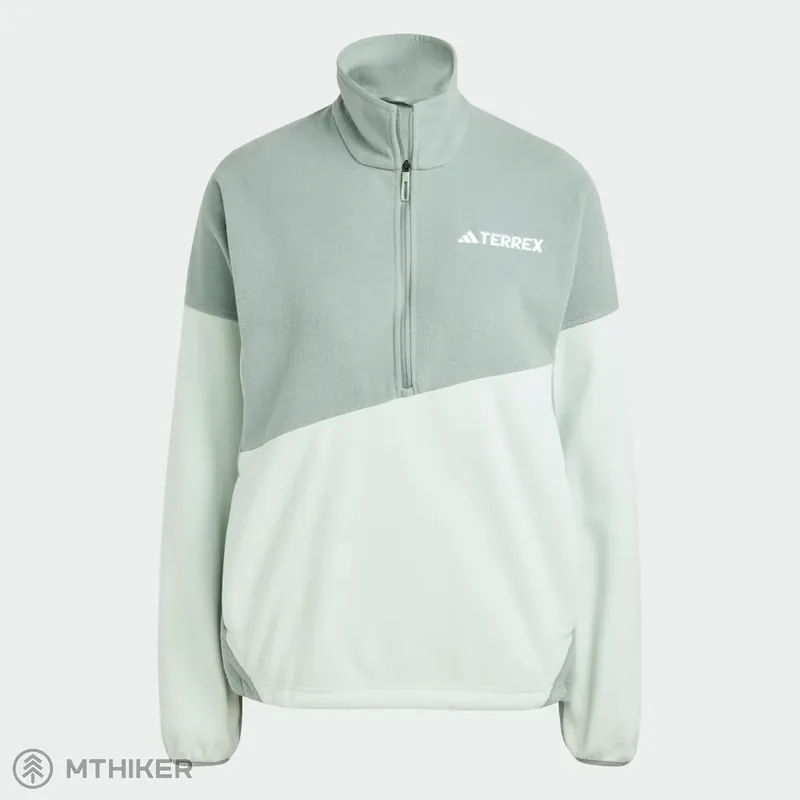 Zlevněný adidas Terrex Multi Climawarm Fleece dámská mikina, silver green/linen green