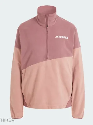 adidas Terrex Multi Climawarm Fleece dámská mikina, burgundy/warm clay Autentický