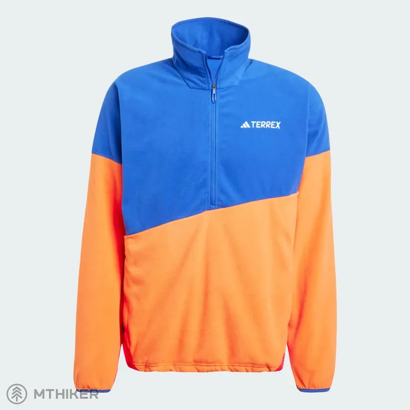Poslední Šance adidas Terrex Multi Climawarm Fleece mikina, semi lucid blue/semi impact orange/pure ruby