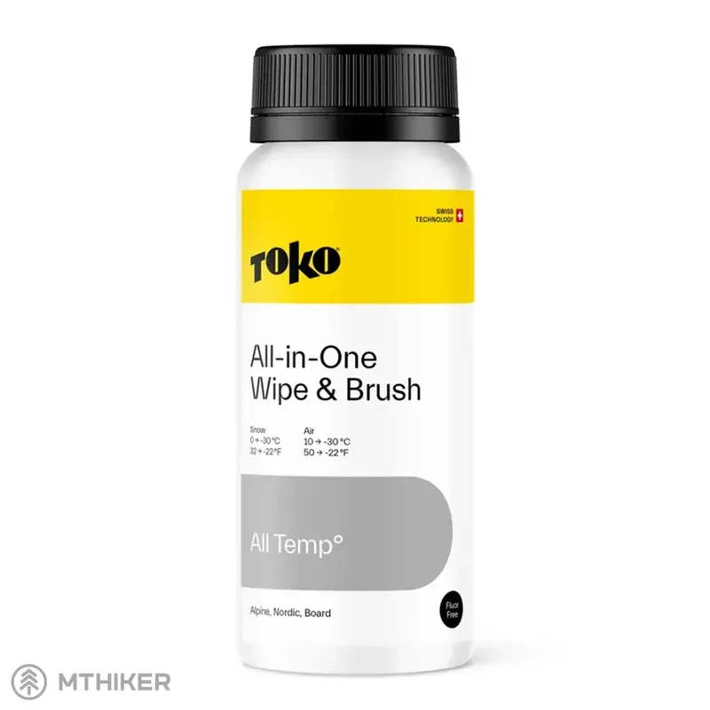 TOKO All-in-One Wipe & Brush vosk, 250 ml Pouze Dnes
