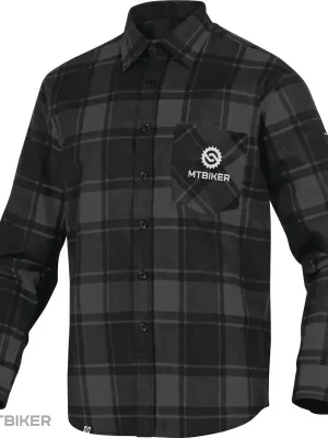 Zlevněný MTBIKER flanel košile, černá