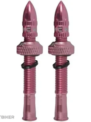 KCNC Tubeless Alloy bezdušové ventily, 38 mm, růžová Cenově Výhodný
