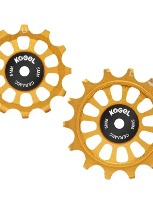 Originální Kogel Shimano silniční kladky s celokeramickými ložisky, 12/14T, pro R9200/R8100 zlatá