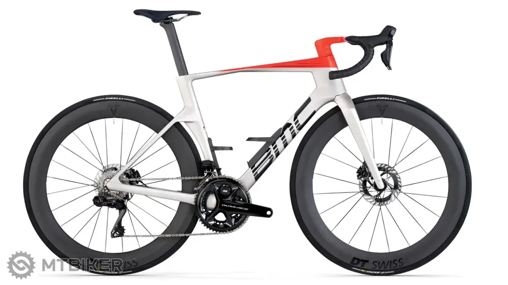 BMC Teammachine R 01 TWO kolo, arctic silver/neon red Hit Sezóny