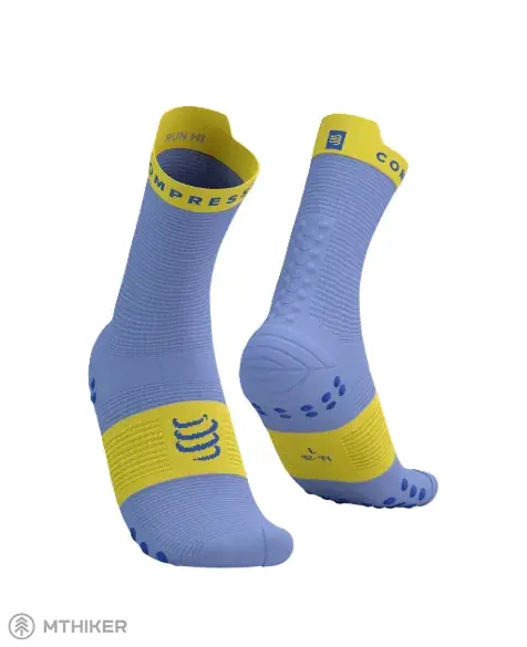 Sezónní Sleva COMPRESSPORT Pro Racing v4.0 Run High ponožky, jacaranda/maize