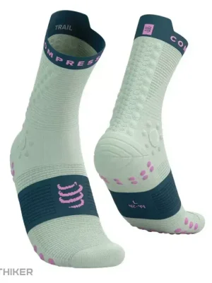 COMPRESSPORT Pro Racing Socks v4.0 Trail ponožky, aqua/stargazer/cyclamen Sleva
