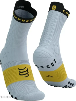 Akční Cena COMPRESSPORT Pro Racing V4.0 Trail ponožky, grey dawn/ceylon yellow