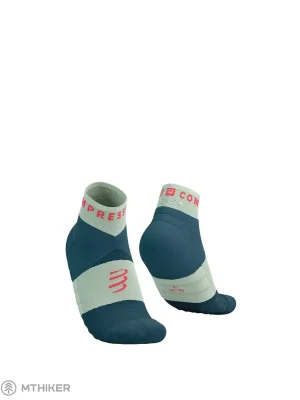 COMPRESSPORT Ultra Trail Low ponožky, stargazer/aqua/fluo red Akce