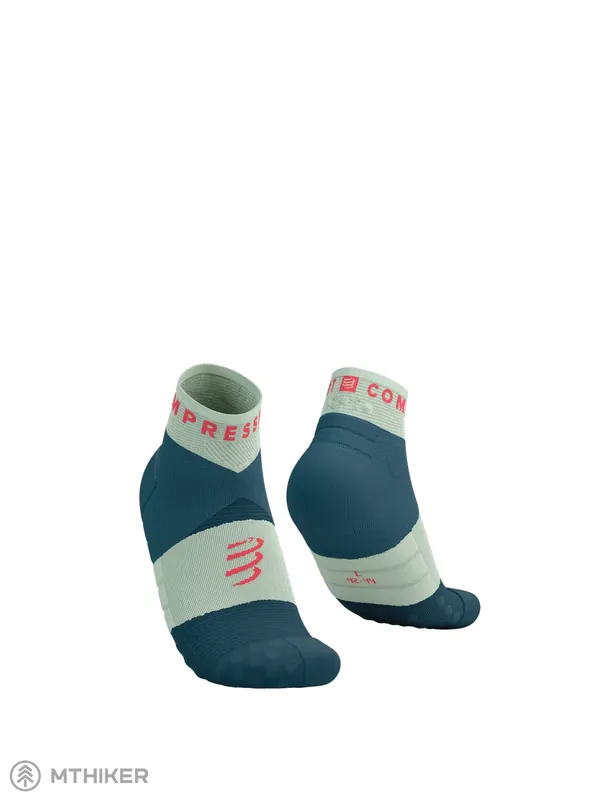 COMPRESSPORT Ultra Trail Low ponožky, stargazer/aqua/fluo red Akce
