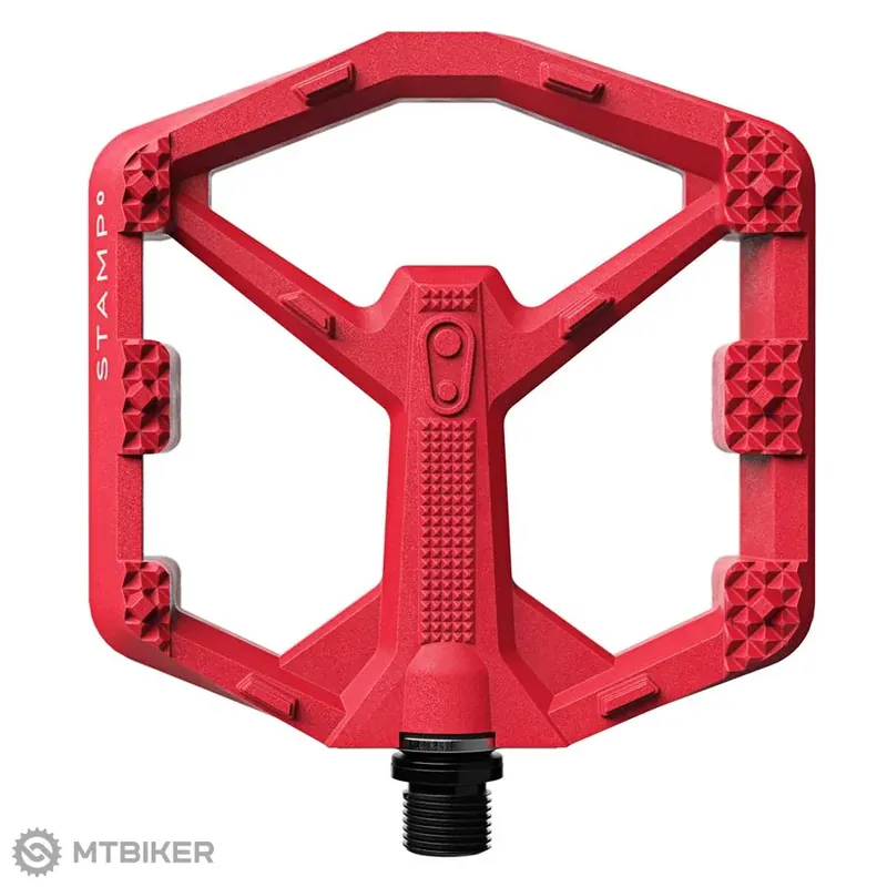 Crankbrothers Stamp 0 Large platformové pedály, červená Nízká Cena