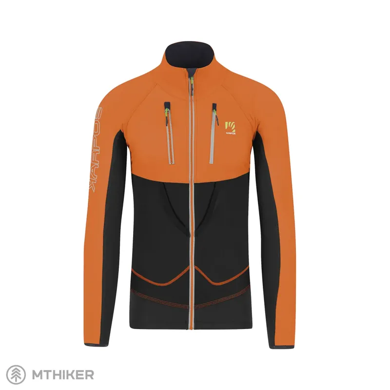 Autentický Karpos Alagna Lite bunda, black/vibr. orange