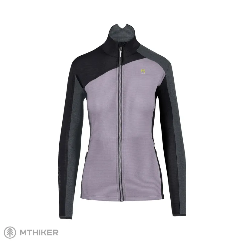 Karpos Federa Full-zip dámská fleece, lavender/black/woodl. gray Cenově Výhodný