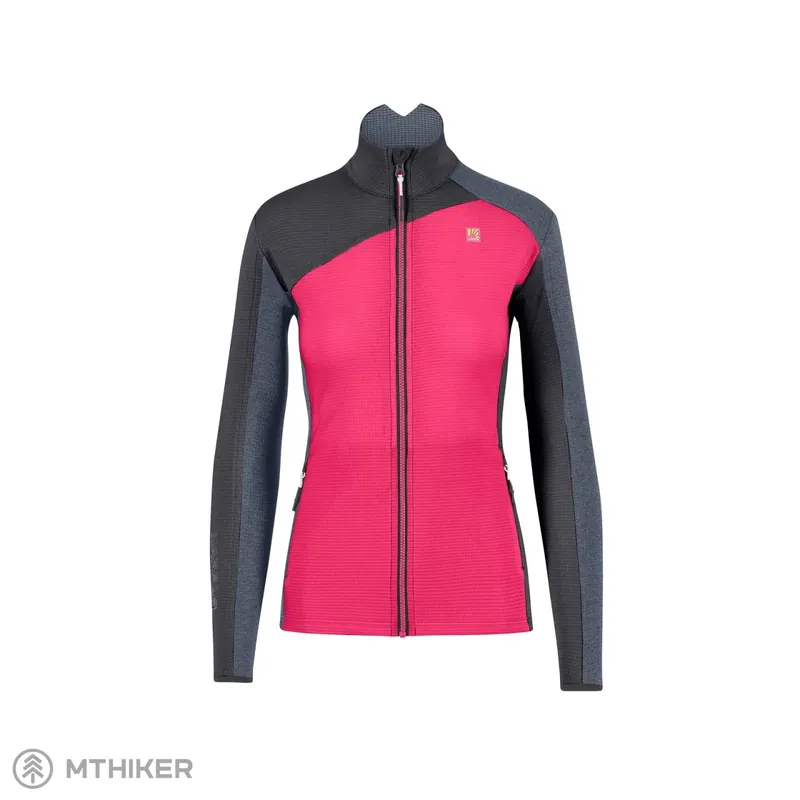 Karpos Federa Full-Zip dámská fleecová mikina, purple/black/ombre blue Výhodná Nabídka