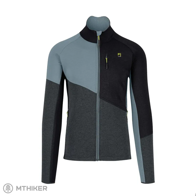 Poslední Šance Karpos Federa Full-Zip mikina, woodl.gray/black/smoke blue