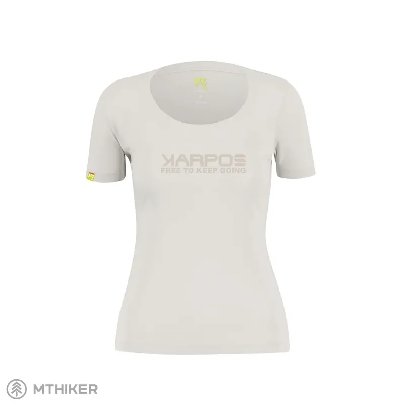 Nízká Cena Karpos Loma Cotton dámské tričko, vaporous gray/writing print