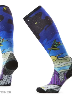 Cenový Hit Smartwool Ski Zero Cushion Galactic Ski Print OTC dámské podkolenky, deep navy