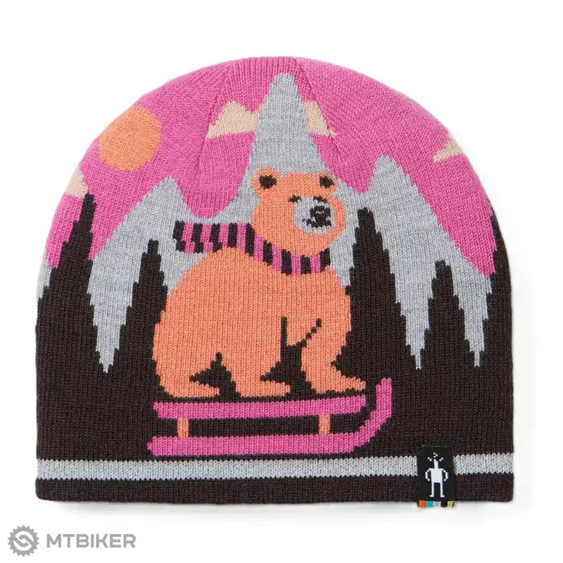 Nová Kolekce Smartwool Kids‘ Reversible Art Beanie Everyday čepice, terracotta