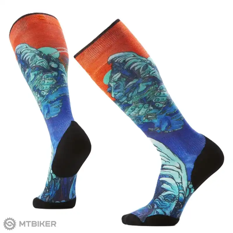 Smartwool Ski Targeted Cushion Zimní Haze Print OTC podkolenky, deep navy Akční Cena
