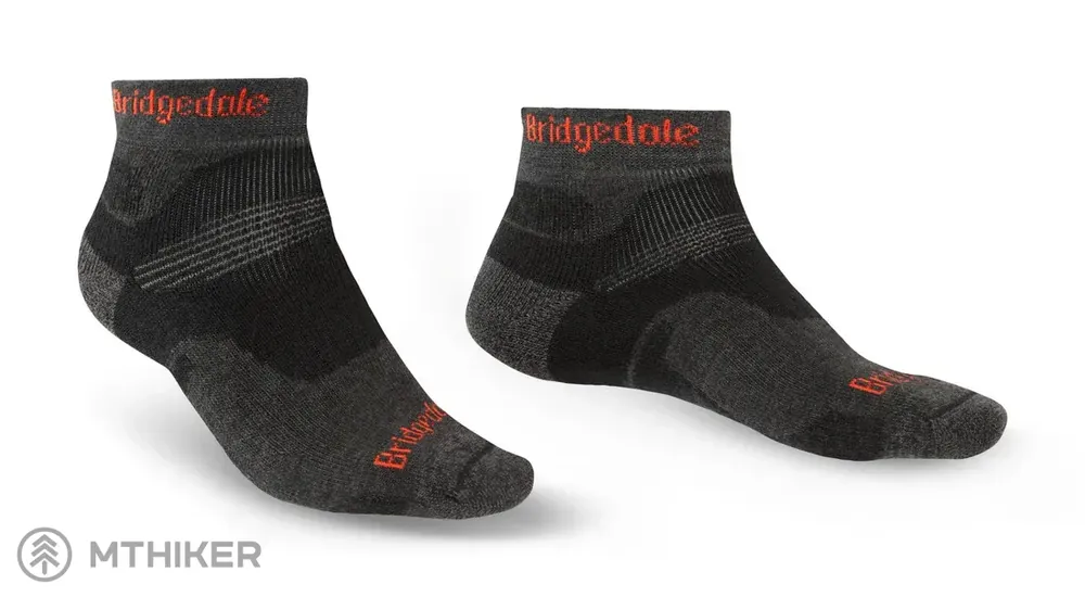 Bezpečná Platba Bridgedale Hike Midweight Performance Ankle ponožky, graphite/orange