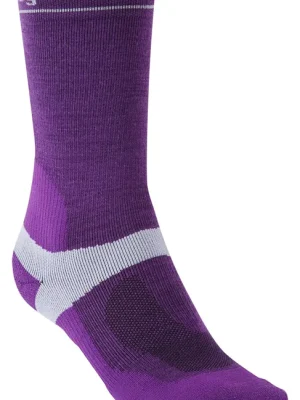 Bridgedale MTB Mid-Season Weight T2 Merino Sport Boot dámské ponožky, fialová Pouze Dnes