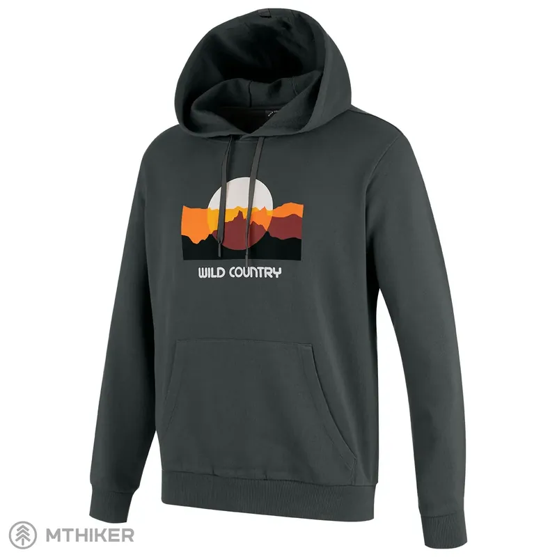 Wild Country Movement mikina s kapucí, onyx Nakupujte Hned