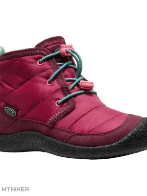 KEEN Howser II Chukka WP dětské boty, beaujolais/pool blue Originální