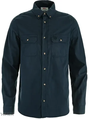 Fjällräven Övik Lite Flannel košile, dark navy Aktuální