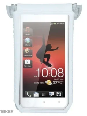 Víkendová Akce Topeak Smart Phone Dry Bag pouzdro na telefon, 4"-5", bílá