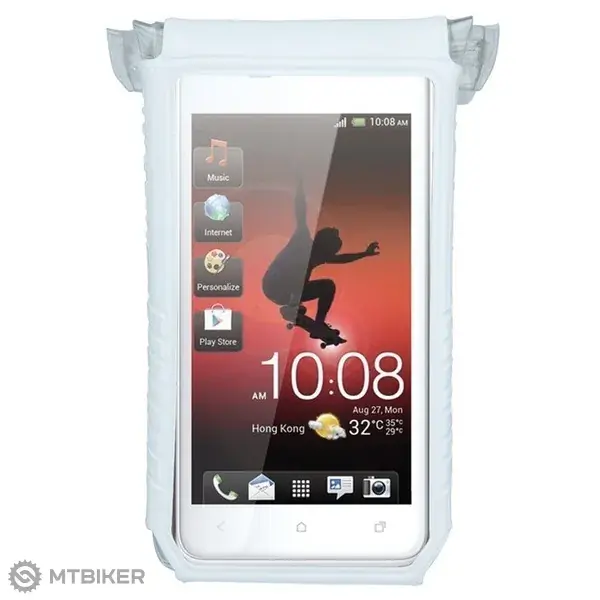 Víkendová Akce Topeak Smart Phone Dry Bag pouzdro na telefon, 4"-5", bílá