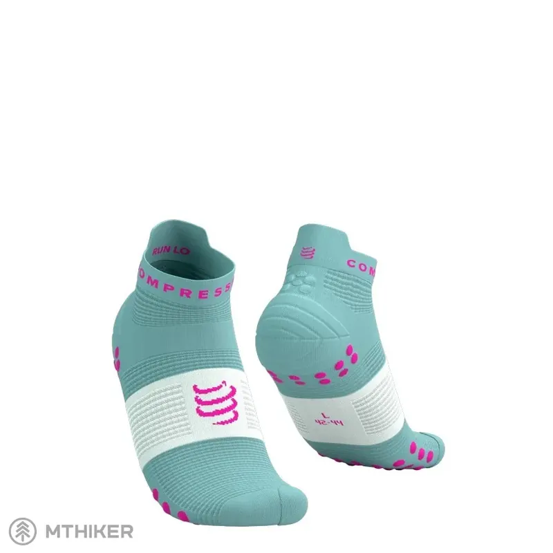 COMPRESSPORT Pro Racing Socks v4.0 Run Low ponožky, ether/neon pink Značkový