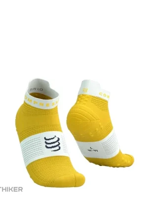 COMPRESSPORT Pro Racing Socks v4.0 Run Low ponožky, lemon/bílá Levný