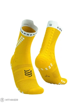 COMPRESSPORT Pro Racing Socks v4.0 Trail ponožky, lemon/bílá Hit Sezóny