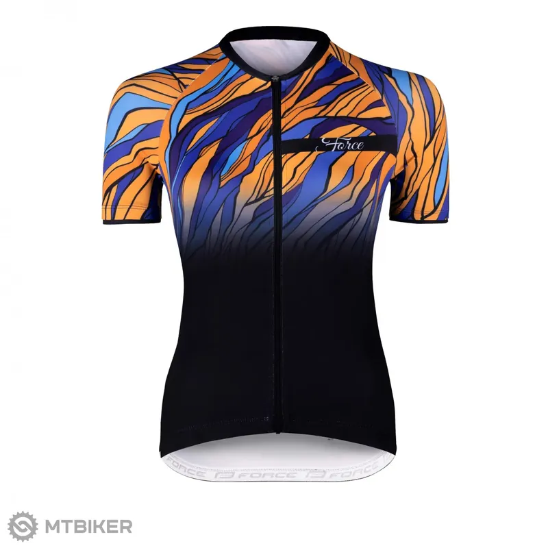 Horká Nabídka FORCE LIFE dres, černá/modrá/oranžová