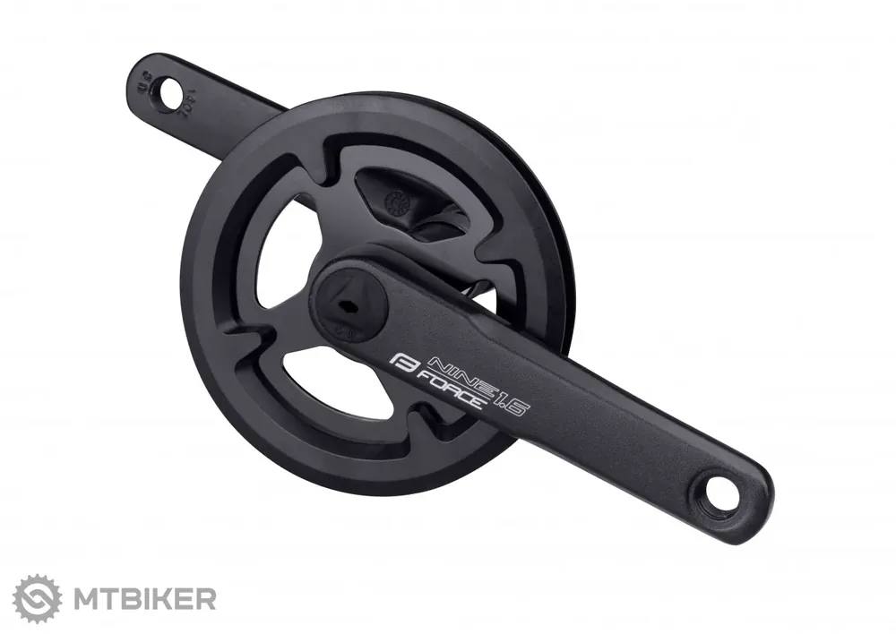Nejprodávanější FORCE NINE1.6 kliky, 140 mm, 1x1, 30T, černé