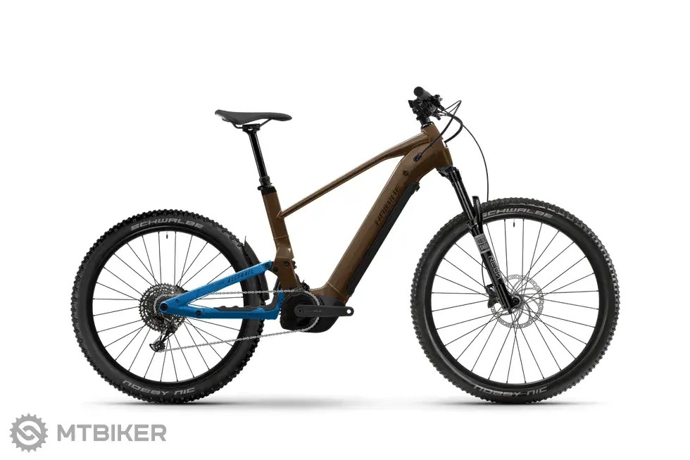 Oblíbený Haibike AllTrail 6 29/27.5 elektrokolo, leather/platinum blue