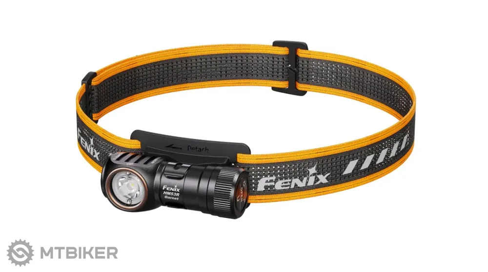 Fenix HM53R Garnet nabíjecí čelovka, šedá/oranžová Vrácení Zdarma