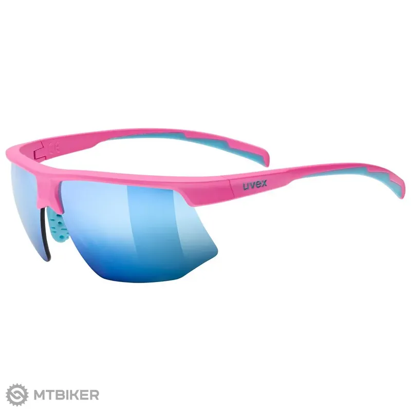 Akce uvex Aerios small brýle, pink matt/mirror blue s3
