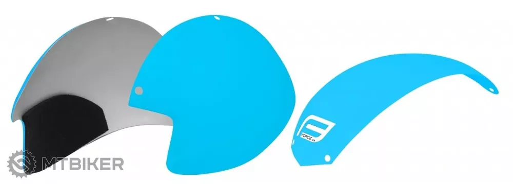 Bezpečná Platba FORCE plasty pro přilbu Globe, tyrkysová