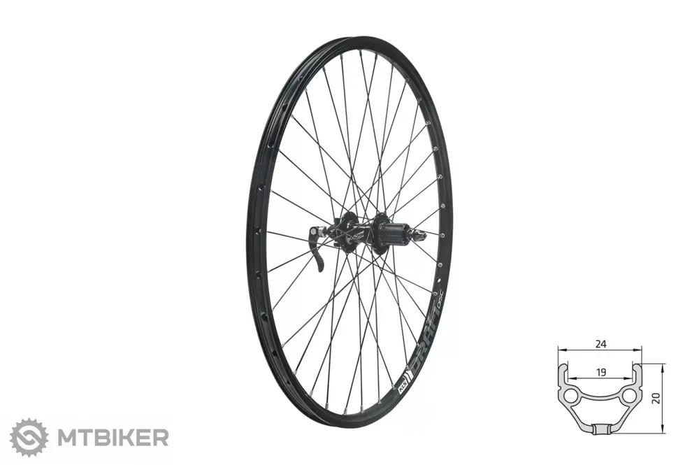 Rychlé Dodání Kellys KLS DRAFT DSC 27.5" zadní kolo, 9x135 mm, Shimano HG