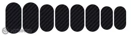 Aktuální Lizard Skins Carbon Patch Kit sada samolepek na rám 8 ks