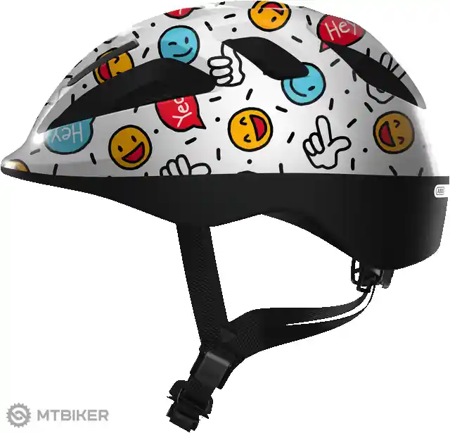 ABUS Smooty 2.0 dětská přilba, white smiley Bezpečná Platba