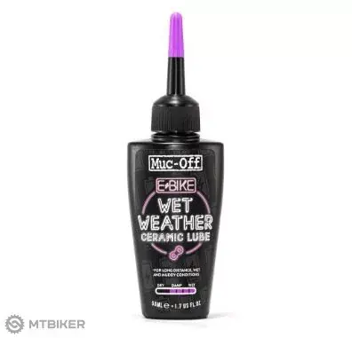 Vysoce Kvalitní Muc-Off E-Bike Ceramic Wet Lube mazivo na řetěz, 50 ml