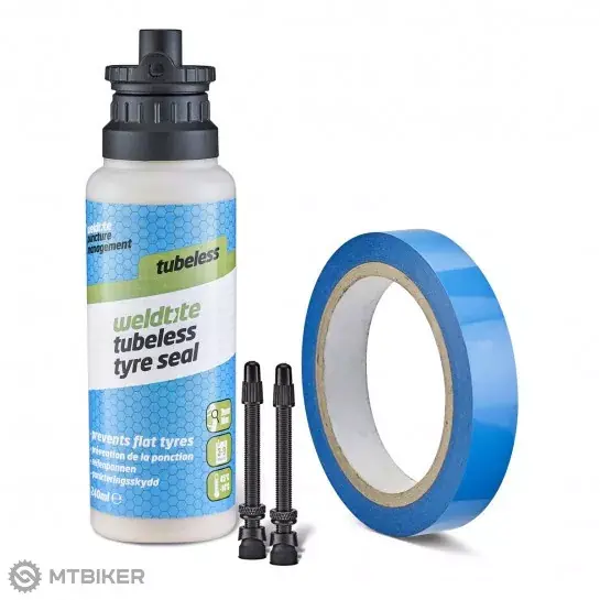 Weldtite konverzní kit na bezdušové pláště ESSENTIAL TUBELESS ROAD CONVERSION SYSTEM, 250 ml Speciální Cena